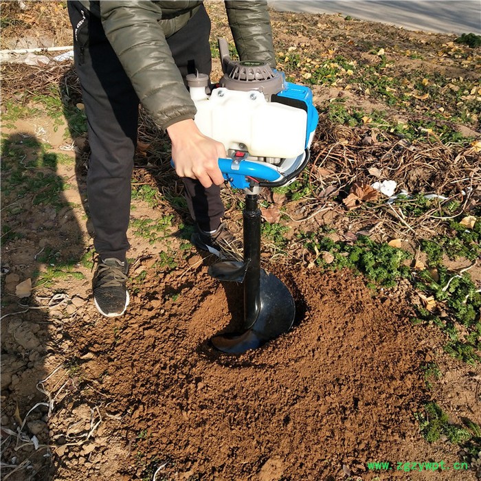 手药脚踩汽油柴油挖坑机  园林果树施肥挖坑机 汽油式旋转挖坑机 质量保证图7