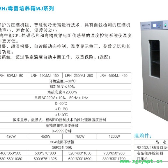 国产生化培养箱  液晶控制器  标准型  质量保证   生化培养箱图4