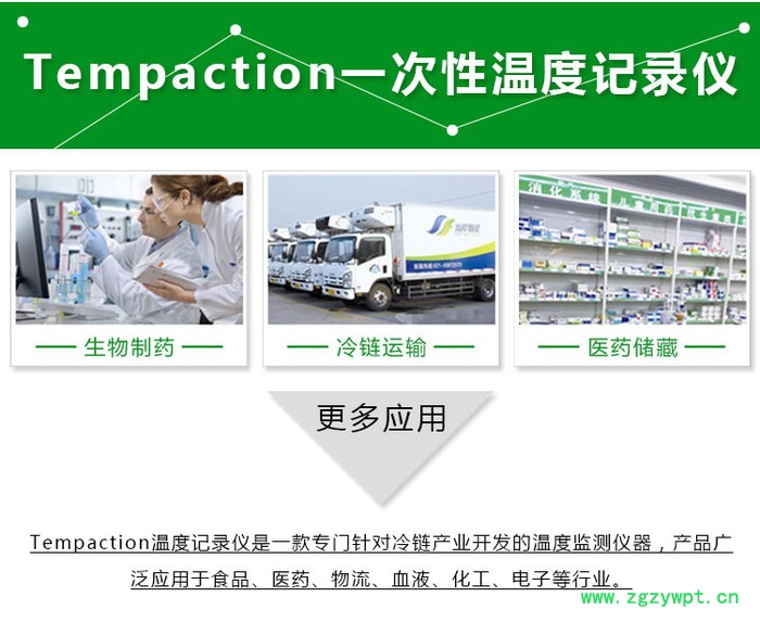 食品安全运输监控一次性温度记录仪Tempaction温度记录器USB温度测定仪图2