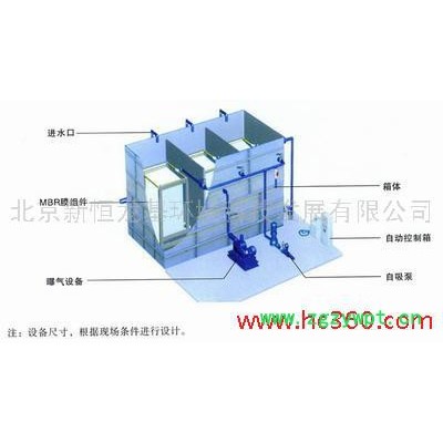 供应新恒龙基5吨/小时-50吨/小时膜生物反应器MBR法中水成套设备