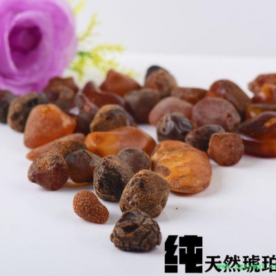 天然琥珀DIY原料 不规则蜜蜡原石碎石未去皮  鸿泰来20g