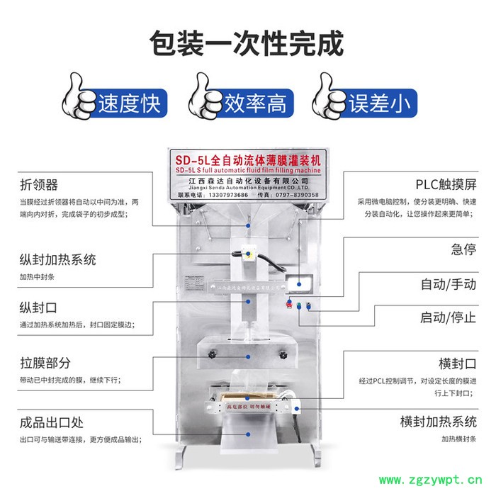 森达SD-5L 901胶水灌装设备 108建筑胶水灌装机 液体灌装封口一体机 乳液包装机