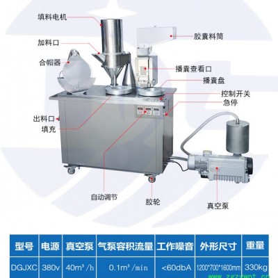 胶囊填充机，胶囊上料机，自动灌装机，小型胶囊填充机