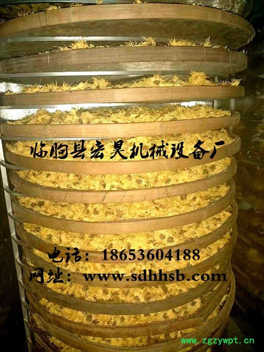 宏昊HH-1500 金丝皇菊 菊花烘干机 杭白菊烘干房 贵妃菊 金丝菊等中药材烘干设备 煤电两用 欢迎定制加工图3